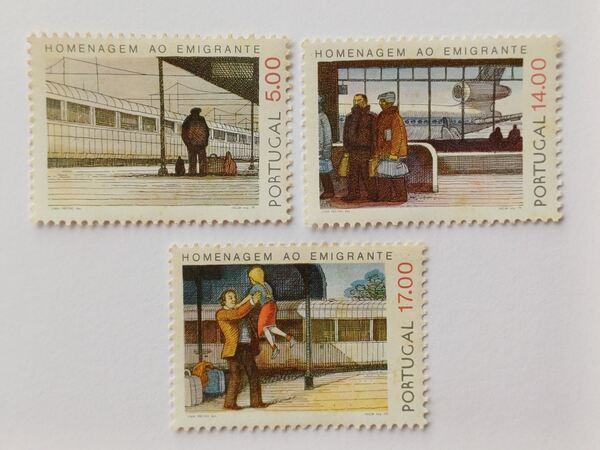 Filatelia Homenagem ao Emigrante Português, 1979. Selos