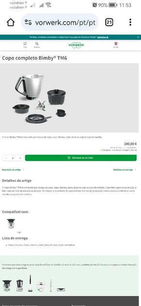 Bimby Tm6 como nova . Robots cozinha
