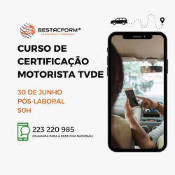 Formação TVDE Inicial - 50h. Educação e Formação