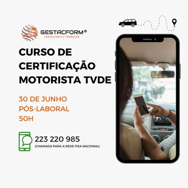 Formação TVDE Inicial - 50h. Educação e Formação