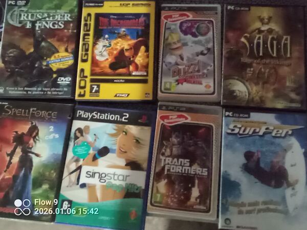 Jogos diversos. Acessórios