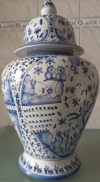 Pote Antigo Porcelana Portuguesa. Outros Arte e Decoração