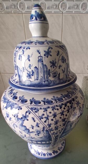 Pote Antigo Porcelana Portuguesa. Outros Arte e Decoração