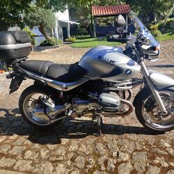 Vendo BMW r850r. Motos. Valença. 2003  BMW 48.000 km Naked Gasolina sem chumbo Cinzento 850 cc Arrancador eléctrico Catalisador Farol redondo Travões abs Com bau Muito bom