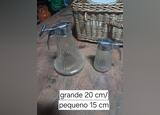 conjunto leiteira e acucareiro em vidro. Artigos de Vidro