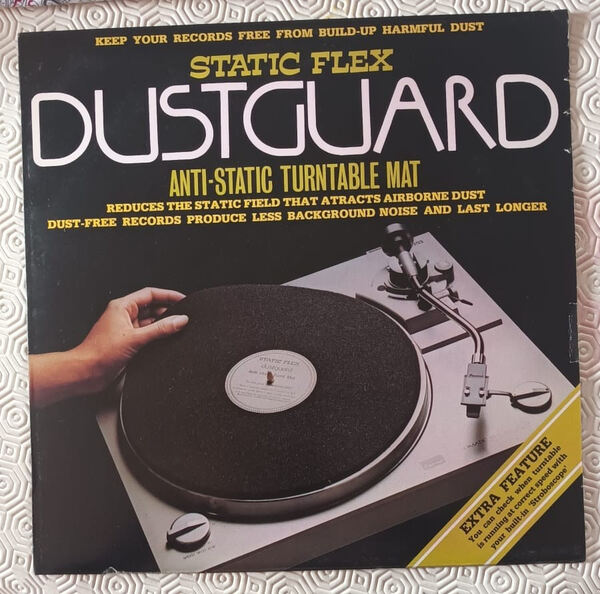 Tapete Anti-Estático para Gira-Discos. Vinil, CDs