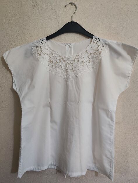 Vendo Blusa bordado da Madeira n 38, branco . Outros Moda Mulher
