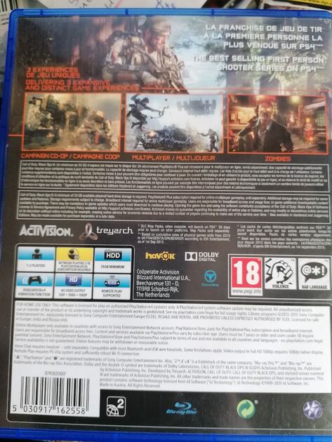 Call of Duty Black Ops 3 - PS4 . Videojogos