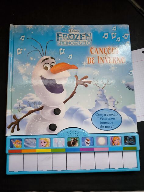 Livro / piano Frozen canções do inverno. Livros