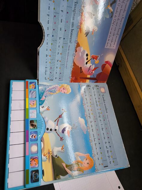 Livro / piano Frozen canções do inverno. Livros