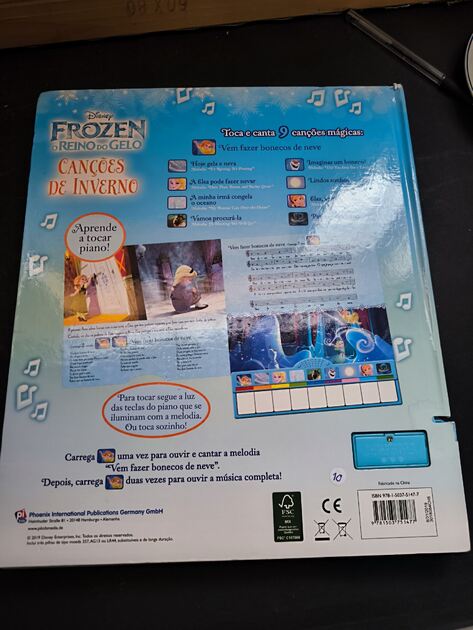 Livro / piano Frozen canções do inverno. Livros