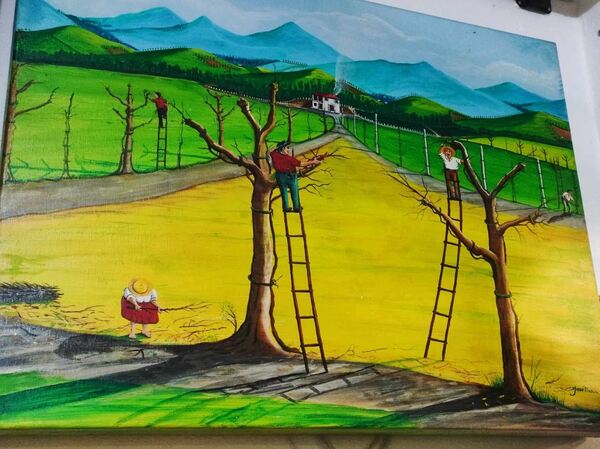quadro de arte naïf de José Maria . Quadros
