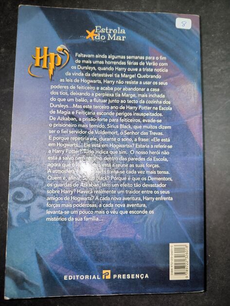 Livro Harry Potter e o prisioneiro de Azkaban. Livros