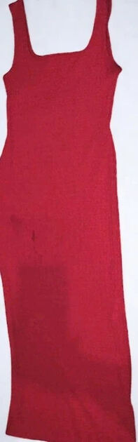 Vestido Vermelho Comprido com Racha – Tam. Unico . Vestidos