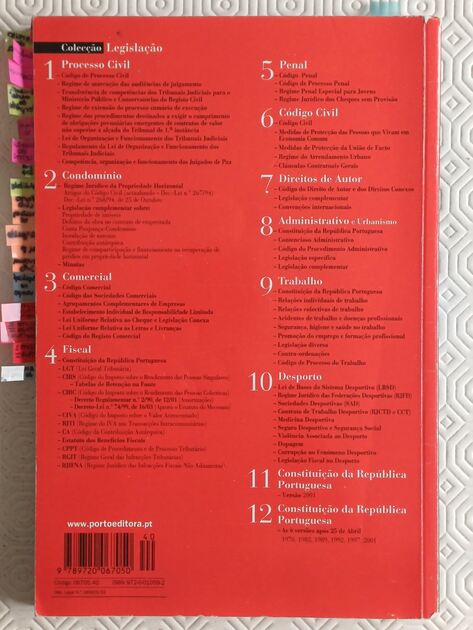 Penal, 2002  - Código do processo penal. Livros