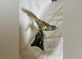Par de aves em filigrana cloisonné. Outros Arte e Decoração
