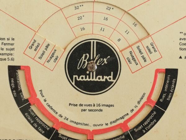 Vintage Bolex Paillard exposure table & timer whee. Outros Fotografia e Vídeo