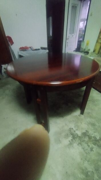 Mesa em carvalho . Mesas de centro