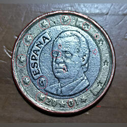 1 euro 2001 da espanha rarissimo. Moedas