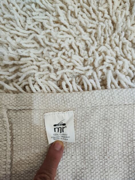 Conjunto de 3 tapetes felpudos branco cru da Mrdecor . Carpetes e Tapetes