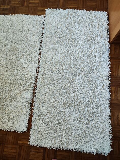 Conjunto de 3 tapetes felpudos branco cru da Mrdecor . Carpetes e Tapetes