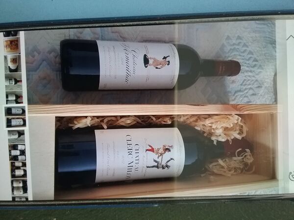 Alguns vinhos superiores,(Franceses).. Alimentos e bebidas