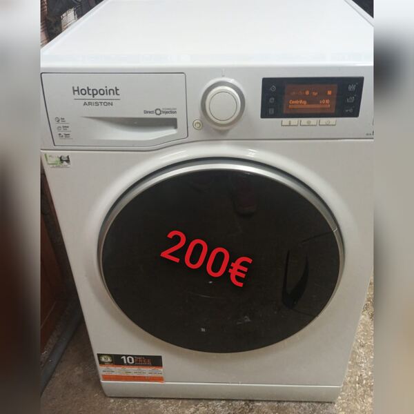 Máquina de lavar roupa da ariston hotpoint 9kg. Máquinas de Lavar Roupa