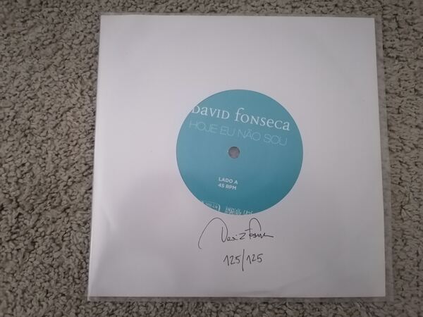 Disco vinil 7" David Fonseca-limitada e numerada. Vinil, CDs