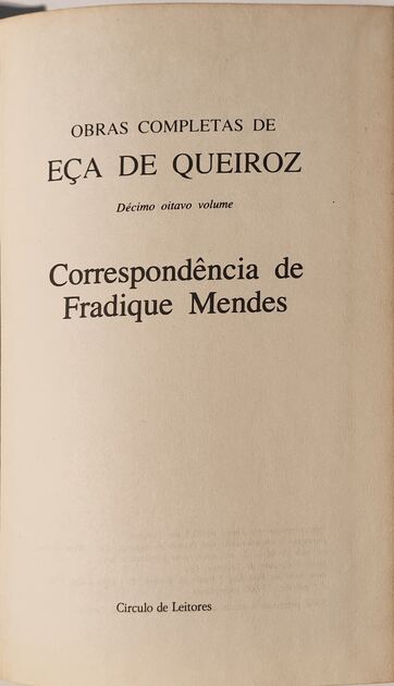 Obras Completas de Eça de Queiróz - XIV e XVIII. Livros