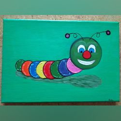 Tela com pintura em Acrílico Lagarto. Quadros