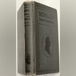 Schillers Gedichte und Dramen 10.November 1909. Livros. Santa Clara. Literatura internacional     Alemão Muito bom Capa dura