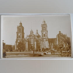 postal fotográfico antigo Mexico - Catedral. Outras Artes e Coleccionismo