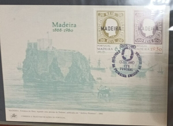 Postal Máximo Madeira 1868-1980. Selos