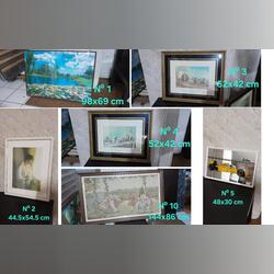 Lote de quadros para decoração. Quadros. Oliveira de Azeméis.      Muito bom