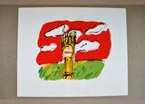 Serigrafia Sagres de 1995 Original . Impressão de Arte. Avenidas Novas
