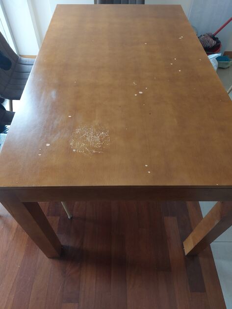 mesa para 6 pessoas (Madeira Maciça). Conjunto de mesa e cadeiras