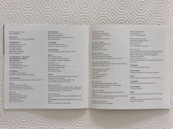 CD duplo CHESS de Benny Andersson, Tim Rice e Björ. Vinil, CDs