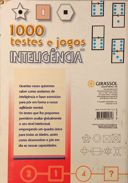 1000 Testes e Jogos de Inteligência. Livros