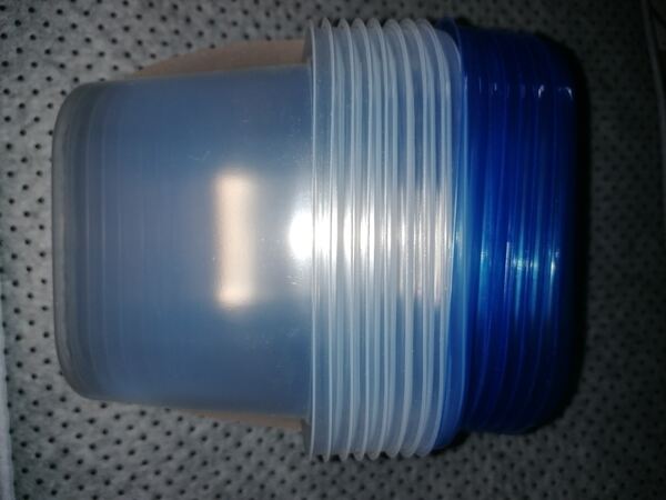 Marmitas 8 unidades 0,8L . Recipientes de plástico