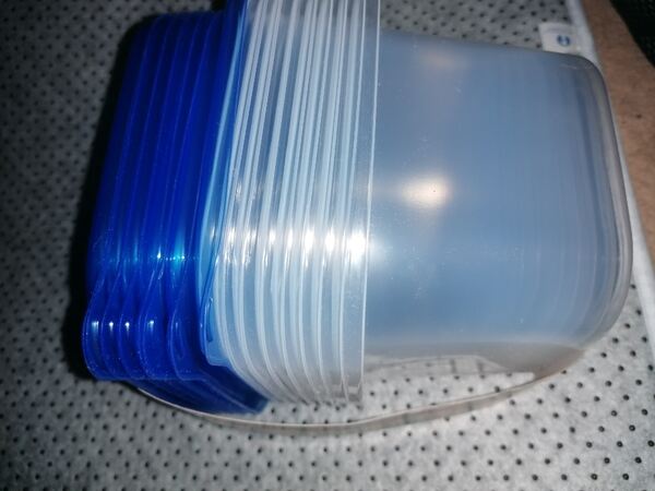 Marmitas 8 unidades 0,8L . Recipientes de plástico