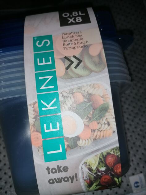 Marmitas 8 unidades 0,8L . Recipientes de plástico