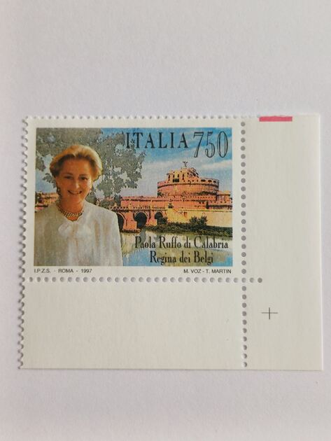 Emissão conjunta Bélgica-Itália, Paola Ruffo . Selos