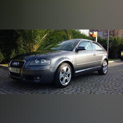 Audi A3 2.0 Tdi 140cv. Carros. Coimbra. 2004   250.000 km Manual Diesel 140 cv 3 portas Cinzento