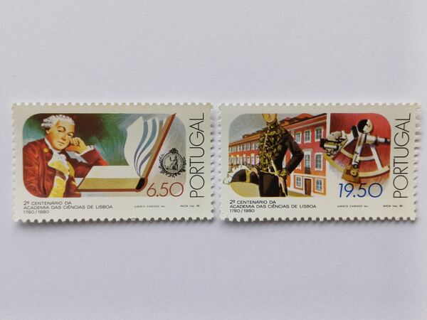 Filatelia - 2º Cent da Academia das Ciências 1980. Selos
