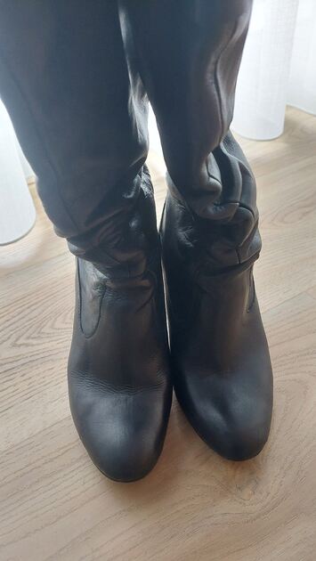 Botas de pele. Botas e botins