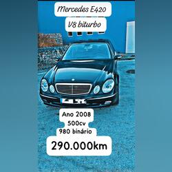 Mercedes E420  V8 Bi turbo. Carros