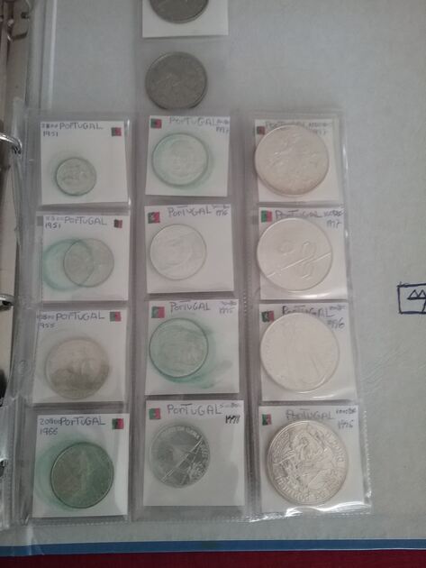 Moedas portuguesas e estrangeiras.. Moedas