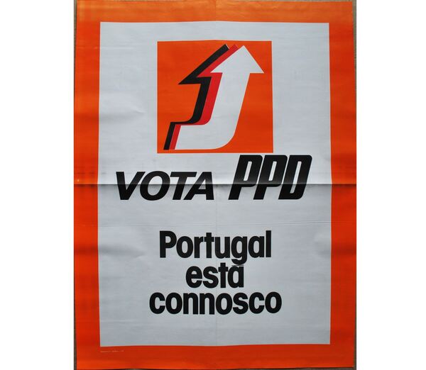 Cartaz - Vota PPD Portugal está connosco, 1976 . Outras Artes e Coleccionismo