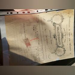 Fatura antiga Exército Português. Outras Artes e Coleccionismo