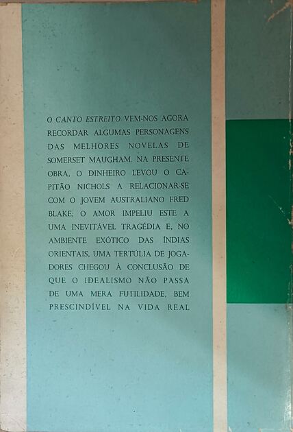O Canto Estreito - W. Somerset Maugham. Livros